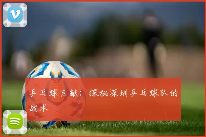 乒乓球巨献：探秘深圳乒乓球队的战术
